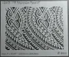 ibicci PB Polynesian Panel stencil 8"